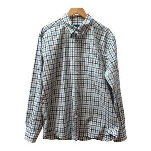 FISH HIPPIE Mens Tailored Fit Long Sleeve Plaid Button Down Shirt XL